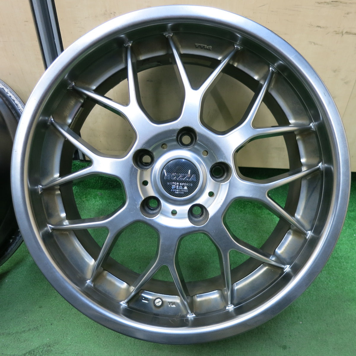 [送料無料] 4本価格★ROZZA MOTOR SPORTS PIAA ホイール 17インチ ピア 17×7JJ PCD114.3/5H★5021005SYホ