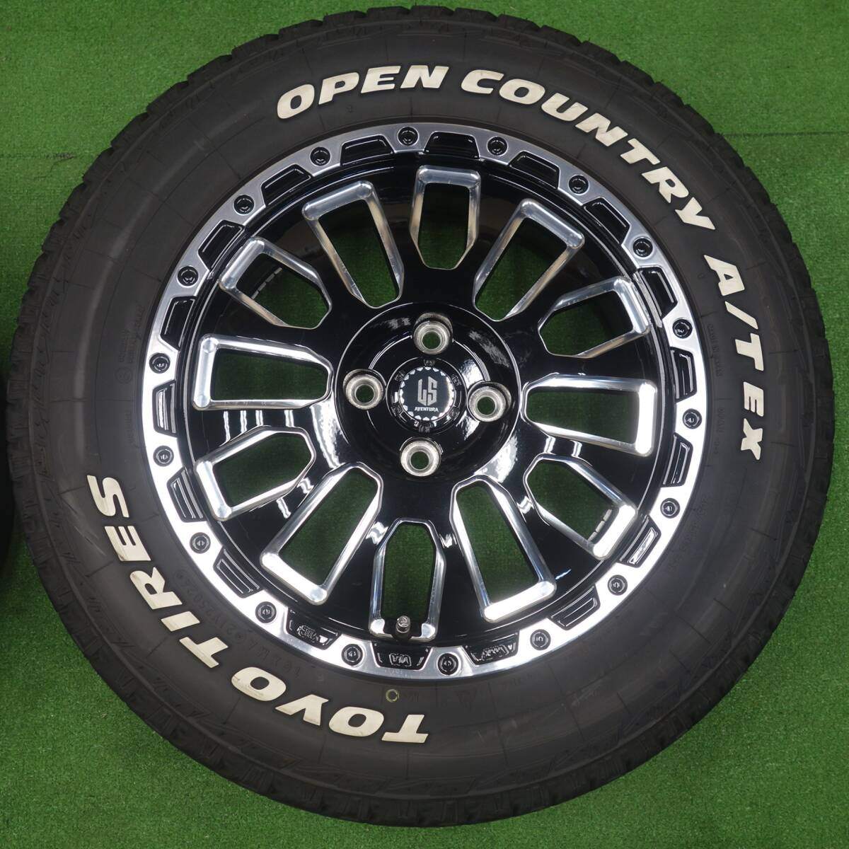 バリ溝！24年！9分★205/65R16 トーヨー オープンカントリー A/T EX ホワイトレター LS AVENTURA アヴェンチュラ 16インチ PCD100/4H★6040701KTノ
