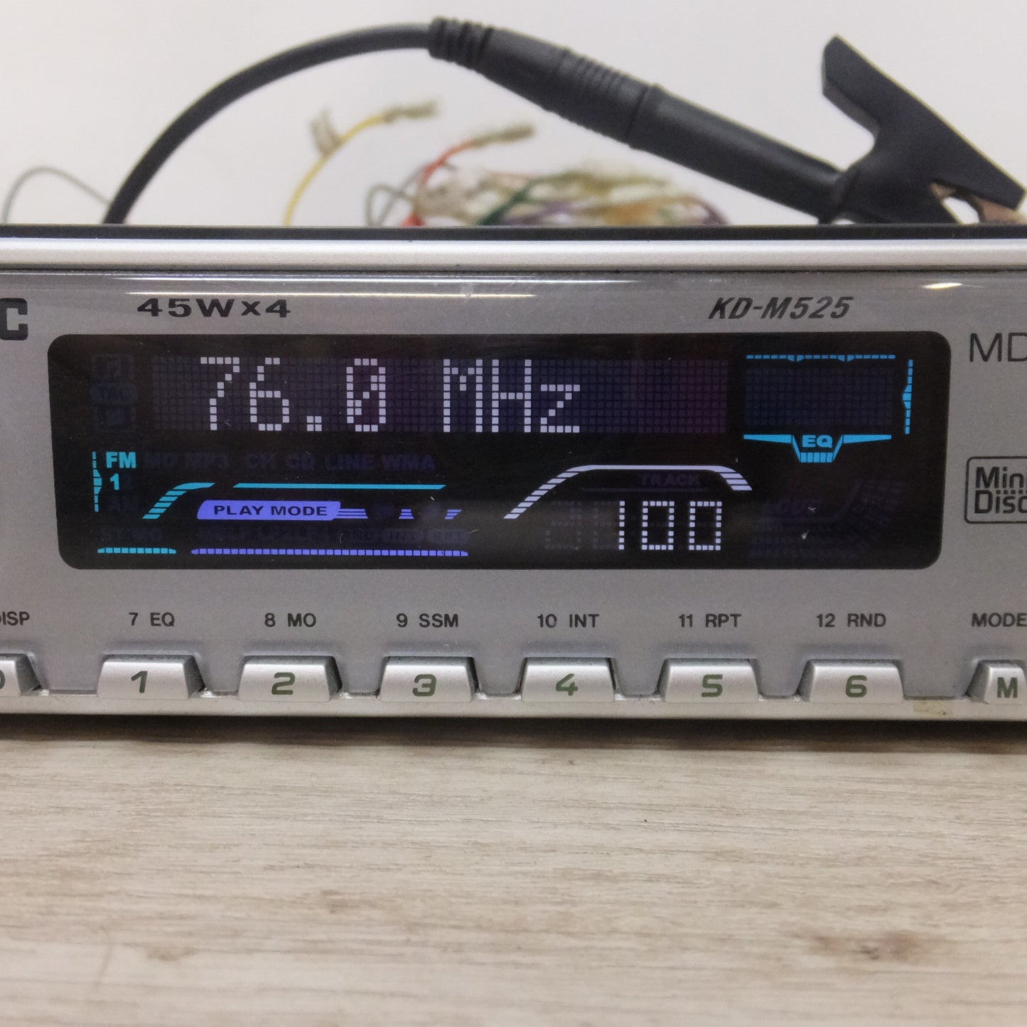 [送料無料] ★日本ビクター JVC カーオーディオ 1DIN コンポKD-M525-S MDプレーヤー[40]★