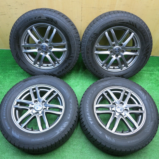 バリ溝！22年！キレイ！9.5分★スタッドレス 215/65R16 トーヨー ウインター トランパス TX SG-E 社外 アルミ 16インチ PCD114.3/5H★5102315HAス
