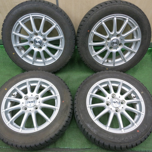 *送料無料* 4本価格★スタッドレス 155/65R14 グッドイヤー アイスナビ6 weds ウェッズ 14インチ PCD100/4H★4062902NJス