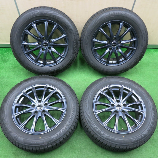 [送料無料] バリ溝！22年！キレイ！9.5分★スタッドレス 225/60R17 ブリヂストン ブリザック VRX2 WAREN ヴァーレン 17インチ PCD114.3/5H★4112706TNス