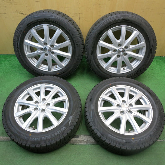 バリ溝！23年！キレイ！9.5分★プリウス 等 185/65R15 スタッドレス ダンロップ ウインターマックス WM02 ravrion RS01 ラブリオン 15インチ PCD100/5H★5072701HAス