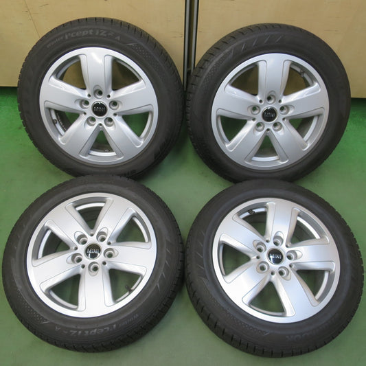 バリ溝！22年！キレイ！9.5分◎BMW MINI F54 クラブマン 純正 205/55R16 スタッドレス ハンコック ウインター アイセプト IZ 2A ミニ 16インチ PCD112/5H◎6100806イス