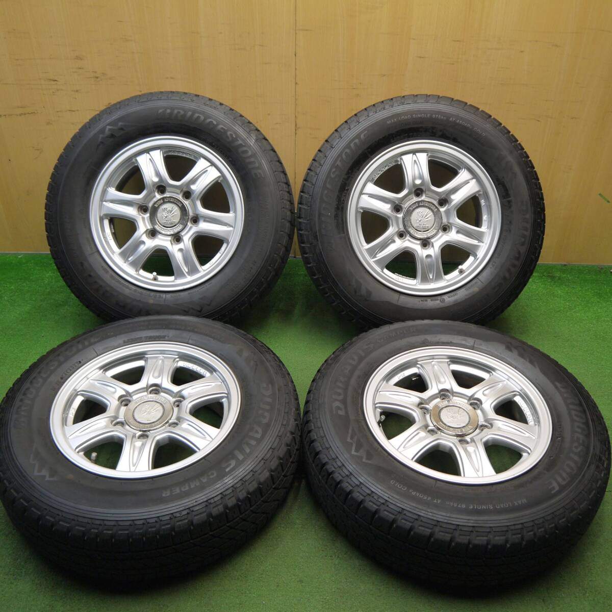 4本価格！23年★KEELER 195/80R15 107/105L ブリヂストン デュラビス CAMPER キーラー 15インチ PCD139.7/6H★5050913Hノ
