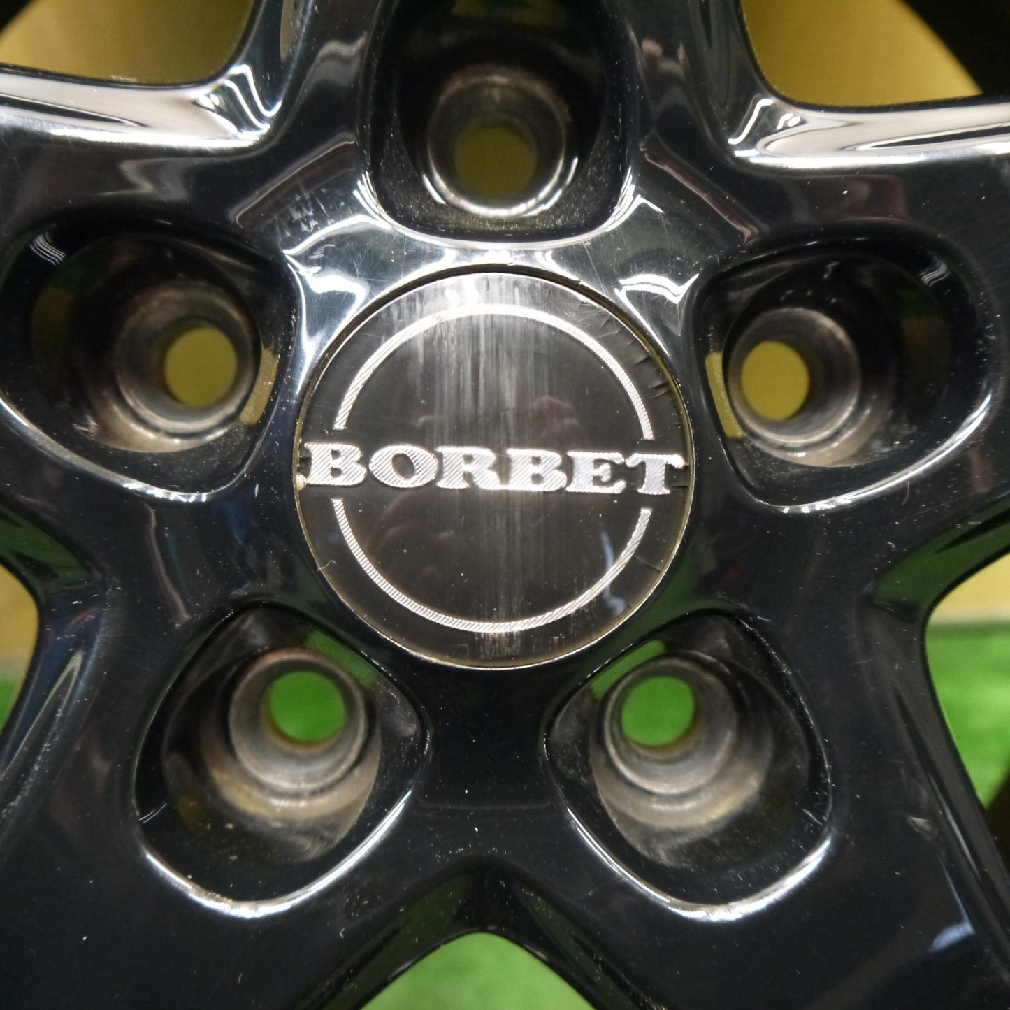 バリ溝！22年！キレイ！9.5分以上★MINI ミニ クーパー 等 BORBET 195/55R16 スタッドレス トーヨー オブザーブ ガリット GIZ ボルベット 16インチ PCD112/5H★5060405Hス