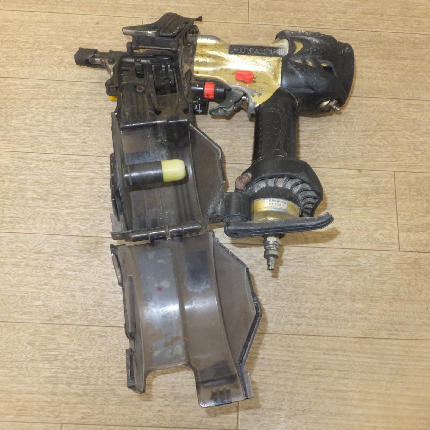 [送料無料] ジャンク★日立 HITACHI 65mm ロール釘打機 NV65HMC　高圧 エアーツール★