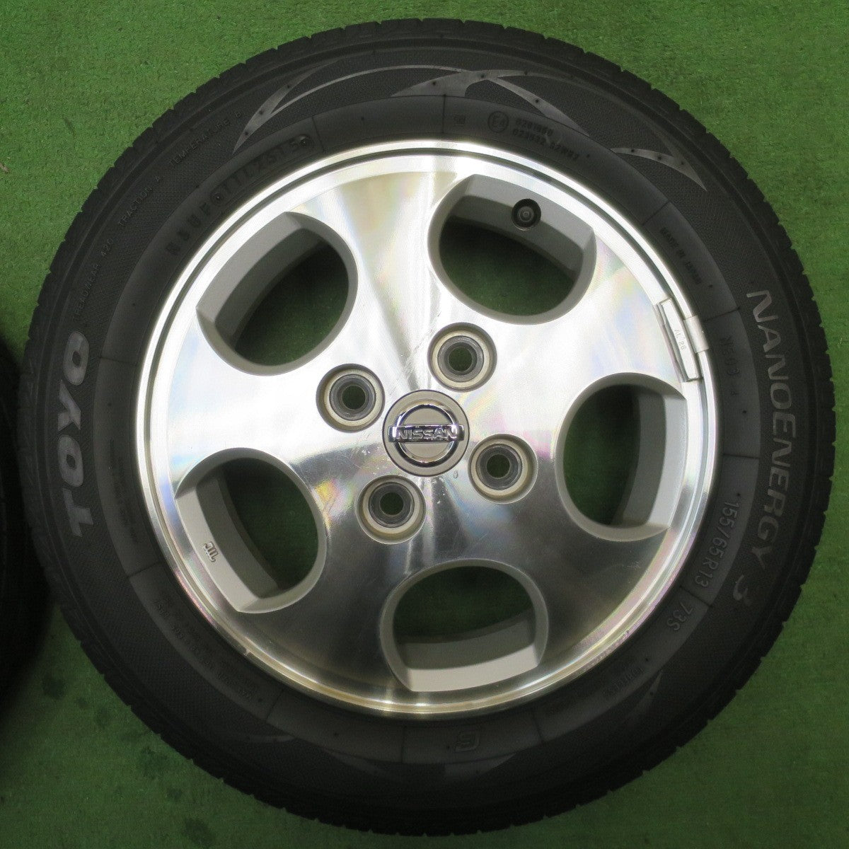 4本価格★日産 オッティ 三菱 eKワゴン 純正 155/65R13 トーヨー ナノエナジー3 13インチ PCD100/4H★6050403NJノ
