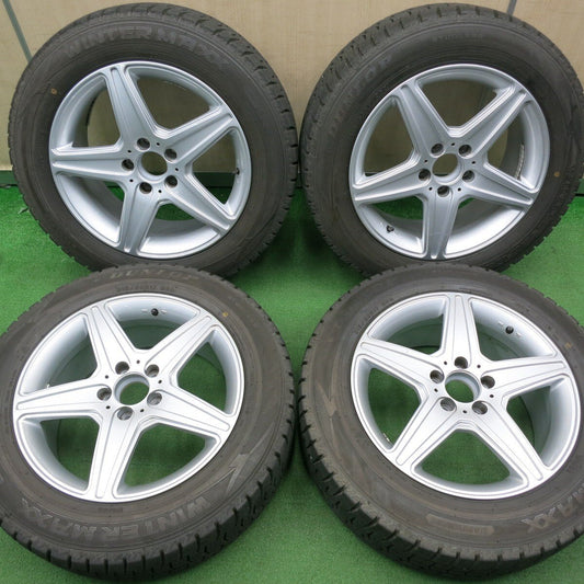 バリ溝！キレイ！9.5分★ベンツ 等 AGA Burg 215/60R17 スタッドレス ダンロップ ウインターマックス WM02 17インチ ブルグ PCD112/5H★5012103NJス