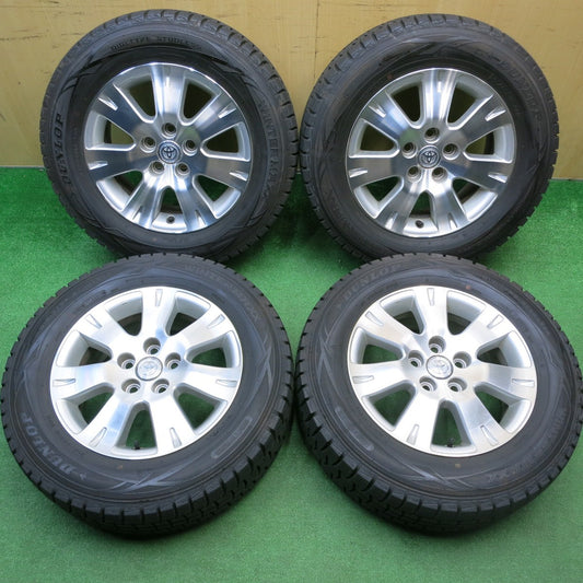 バリ溝！9.5分★トヨタ 10系 アルファード ヴェルファイア 純正 215/65R16 スタッドレス ダンロップ ウインターマックス WM01 16インチ PCD114.3/5H★5122801HAス