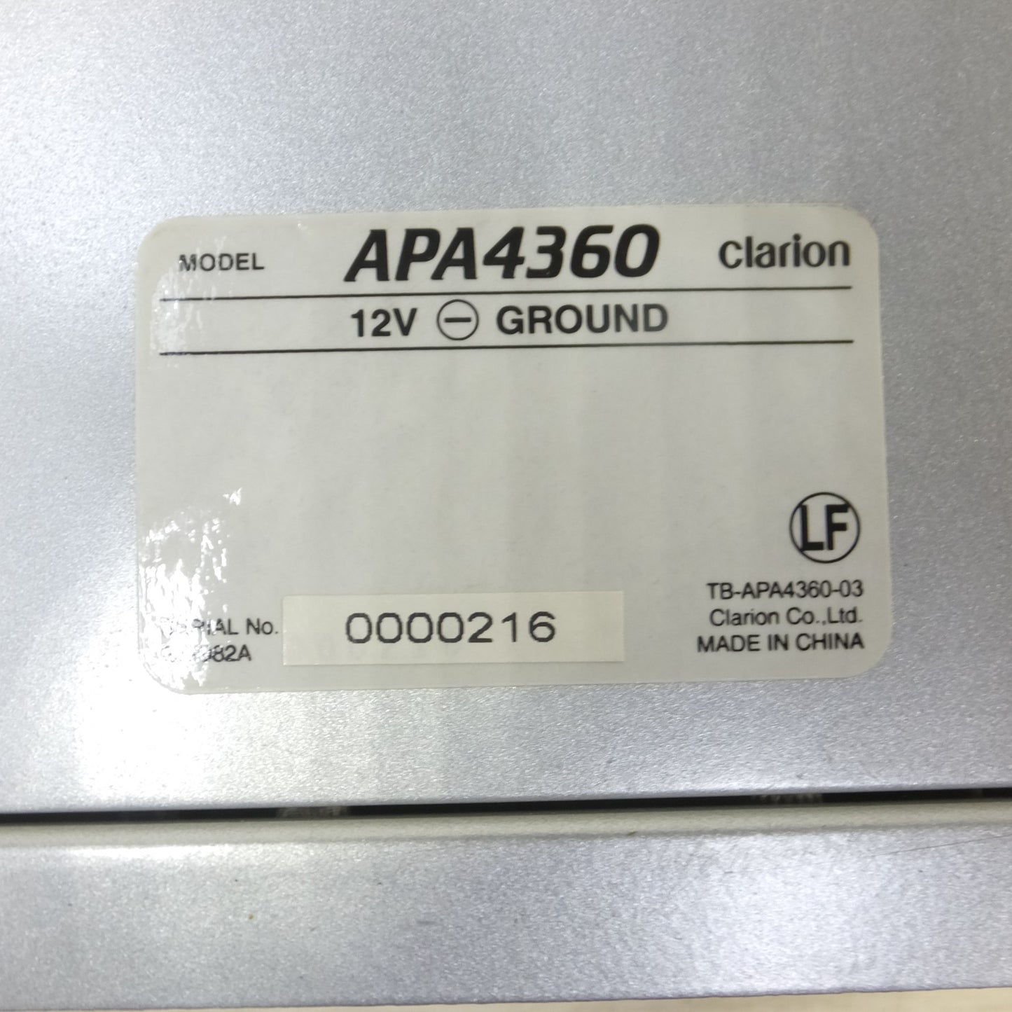 [送料無料] ◆clarion クラリオン 180W×4チャンネル パワーアンプ APA4360 POWER AMPLIFIER◆