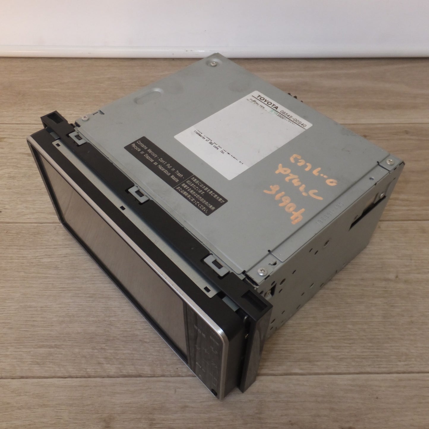 [送料無料] 現状品★富士通テン製 トヨタ 純正 HDDナビゲーション NHDT-W59 08545-00S40 セキュリティロック(11)★