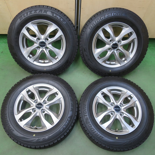 バリ溝！22年！キレイ！9.5分以上◎スタッドレス 175/70R14 ブリヂストン ブリザック VRX2 BALMINUM DS-M バルミナ 14インチ PCD100/4H◎6100707イス
