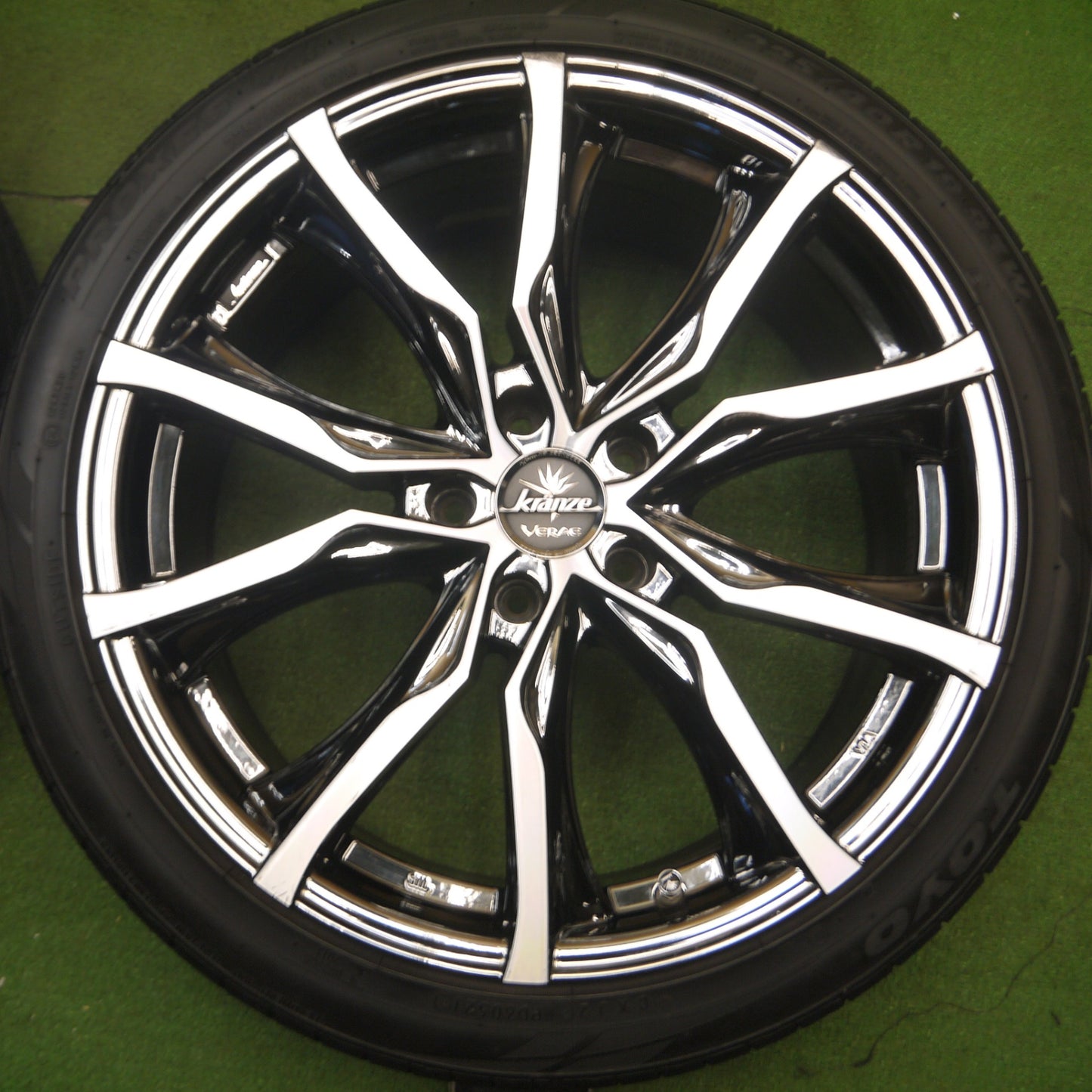 [送料無料] 4本価格！21年★Kranze VERAE 225/40R19 トーヨー プロクセス C1S クレンツェ ヴェラーエ 19インチ PCD114.3/5H★5022605Hノ