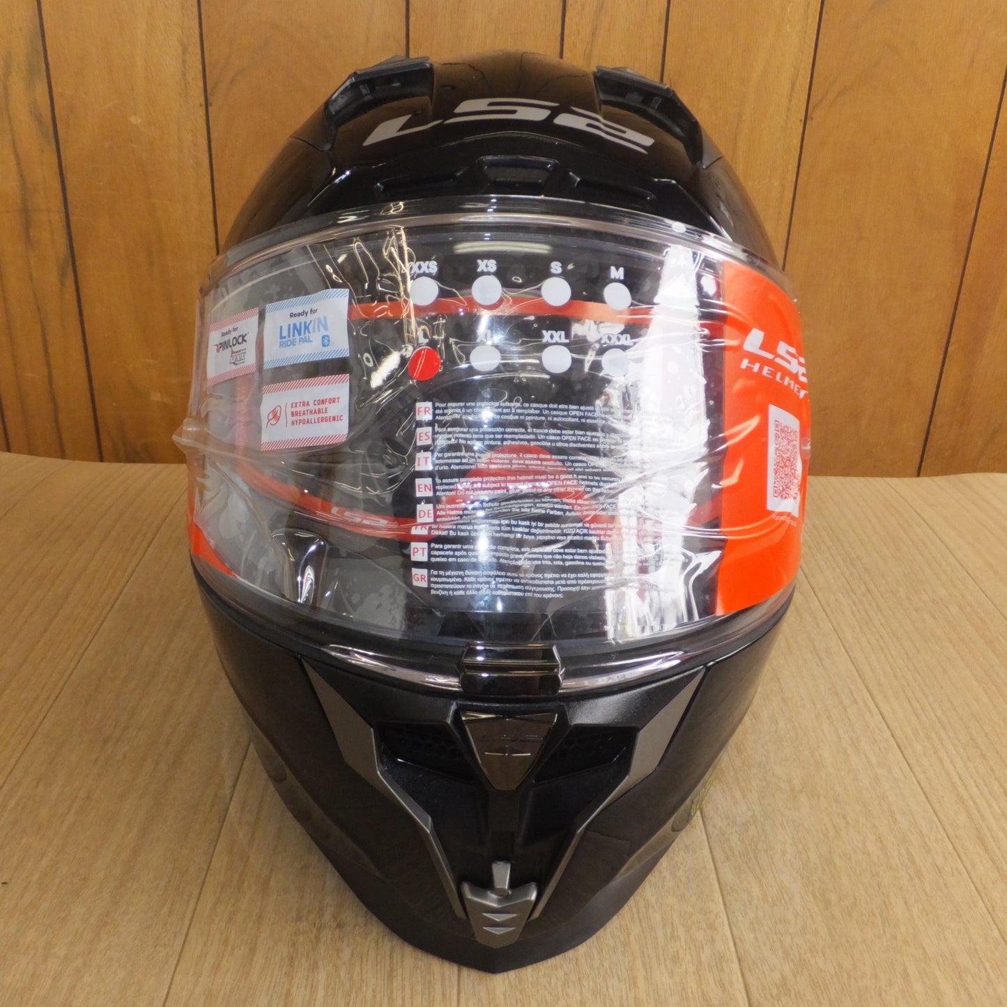 [送料無料] キレイ★LS2 HELMETS フルフェイスヘルメット CHALLENGER F　BLACK　SIZE L★