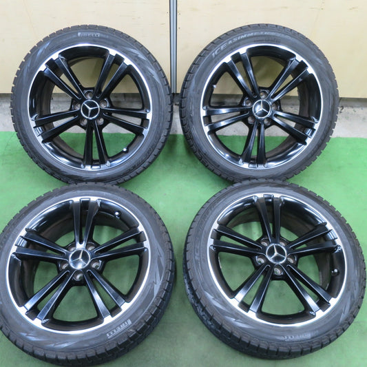 バリ溝！キレイ！8.5分★ベンツ W177 Aクラス 純正 225/45R18 スタッドレス ピレリ アイスアシンメトリコ プラス 18インチ PCD112/5H★6040603TTス