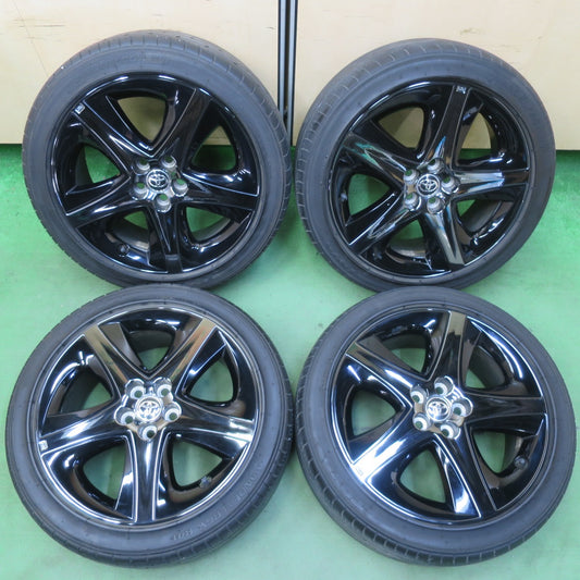 バリ溝！キレイ！9分★トヨタ 50系 プリウス ツーリング ブラックエディション 純正 215/45R17 トーヨー ナノエナジー R41 17インチ PCD100/5H★5052003イノ