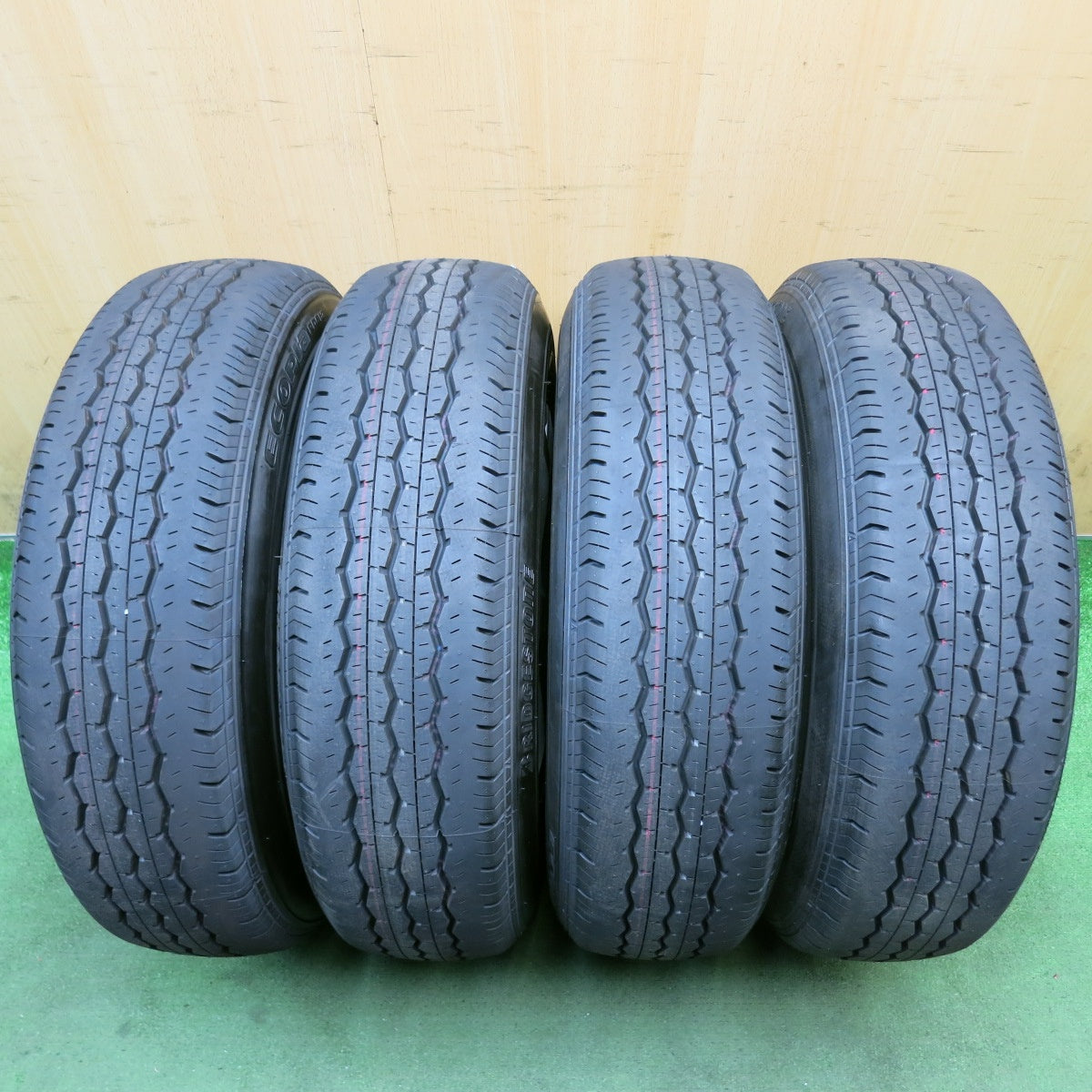 新車外し！26年◎トヨタ 200系 ハイエース 純正 スチール 195/80R15 107/105S ブリヂストン エコピア RD613 15インチ PCD139.7/6H◎6081415HAノ