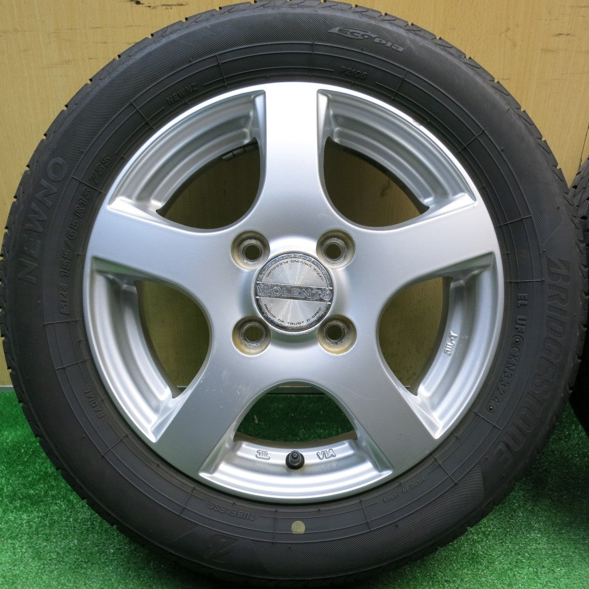 4本価格！24年★155/65R13 ブリヂストン NEWNO VIOLENTO ヴィオレント ニューノ 13インチ PCD100/4H★6022313HAノ