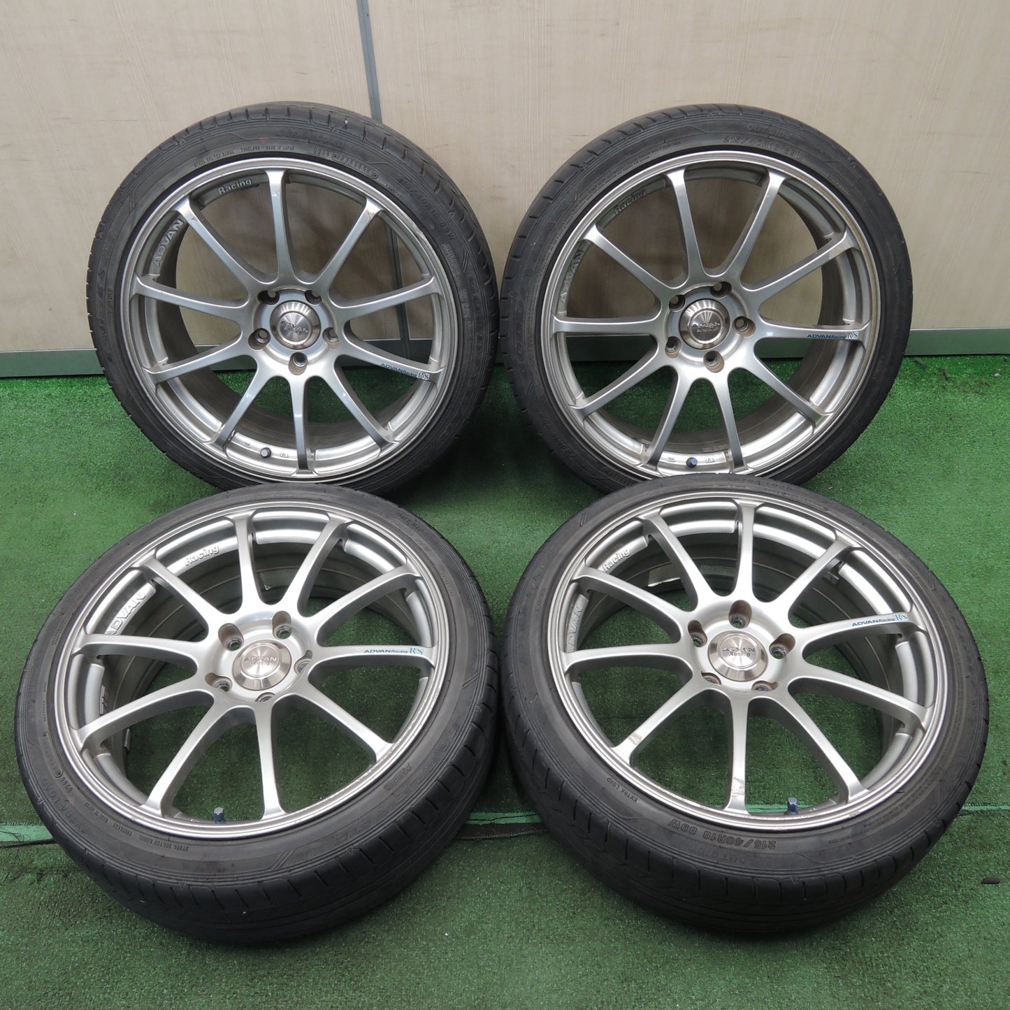 *送料無料* 4本価格★ADVAN Racing RS 215/40R18 グッドイヤー イーグル LS EXE アドバンレーシング 18インチ PCD114.3/5H★4030409NJノ