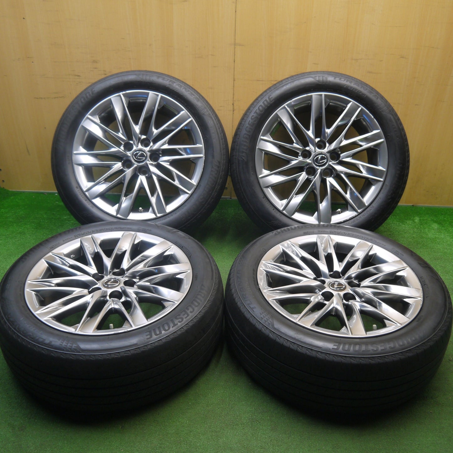 センサー付★レクサス LS バージョンL 純正 245/50R19 ブリヂストン トランザ T005A 19インチ PCD120/5H★6012007Hノ