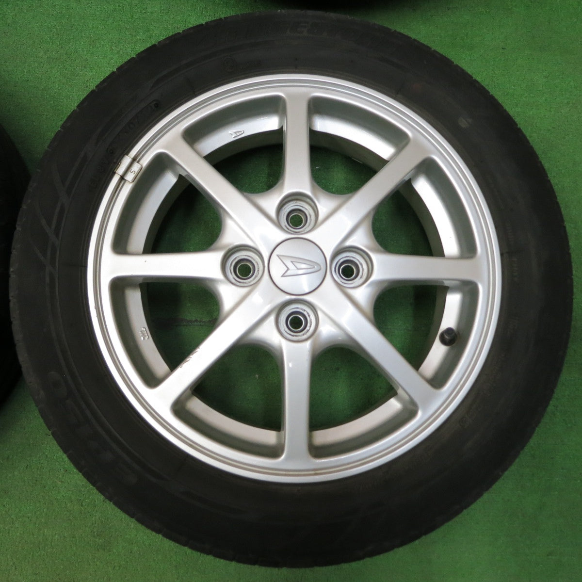 *送料無料* 4本価格★ダイハツ ムーヴ カスタム LA100S 純正 155/65R14 ブリヂストン エコピア EP150 14インチ PCD100/4H★4050210イノ