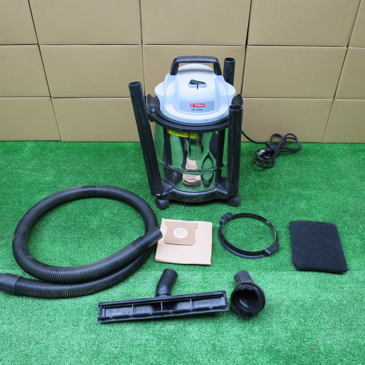 [送料無料] ◆藤原産業 E-Value 乾湿 両用 掃除機 EVC-120SCL 屋内 用 12L 清掃 集塵 集じん イーバリュー◆