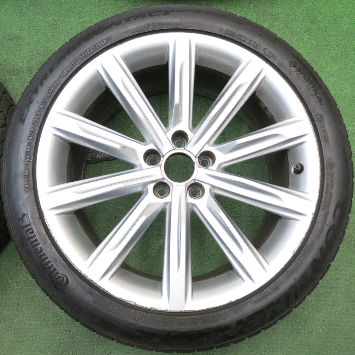 バリ溝！23年！9.5分◎アウディ A7 純正 255/40R19 ナンカン NOBLE SPORT NS-20 コンチネンタル エクストリームコンタクト DWS06 プラス 19インチ PCD112/5H◎6072505HAノ