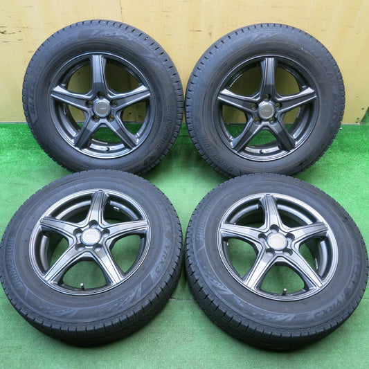 バリ溝！22年！キレイ！9.5分★プリウス 等 195/65R15 スタッドレス ブリヂストン ブリザック VRX3 TOPRUN トップラン 15インチ PCD100/5H★5050309HAス