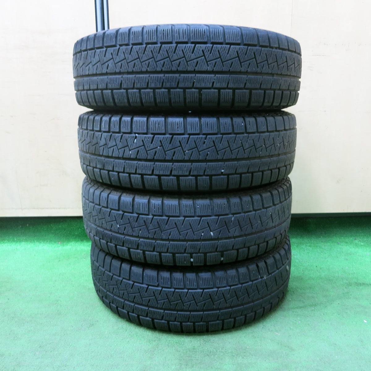 [送料無料] 4本価格★スタッドレス 155/65R14 ピレリ アイスアシンメトリコ LCZ 社外 アルミ 14インチ PCD100/4H★4110808SYス
