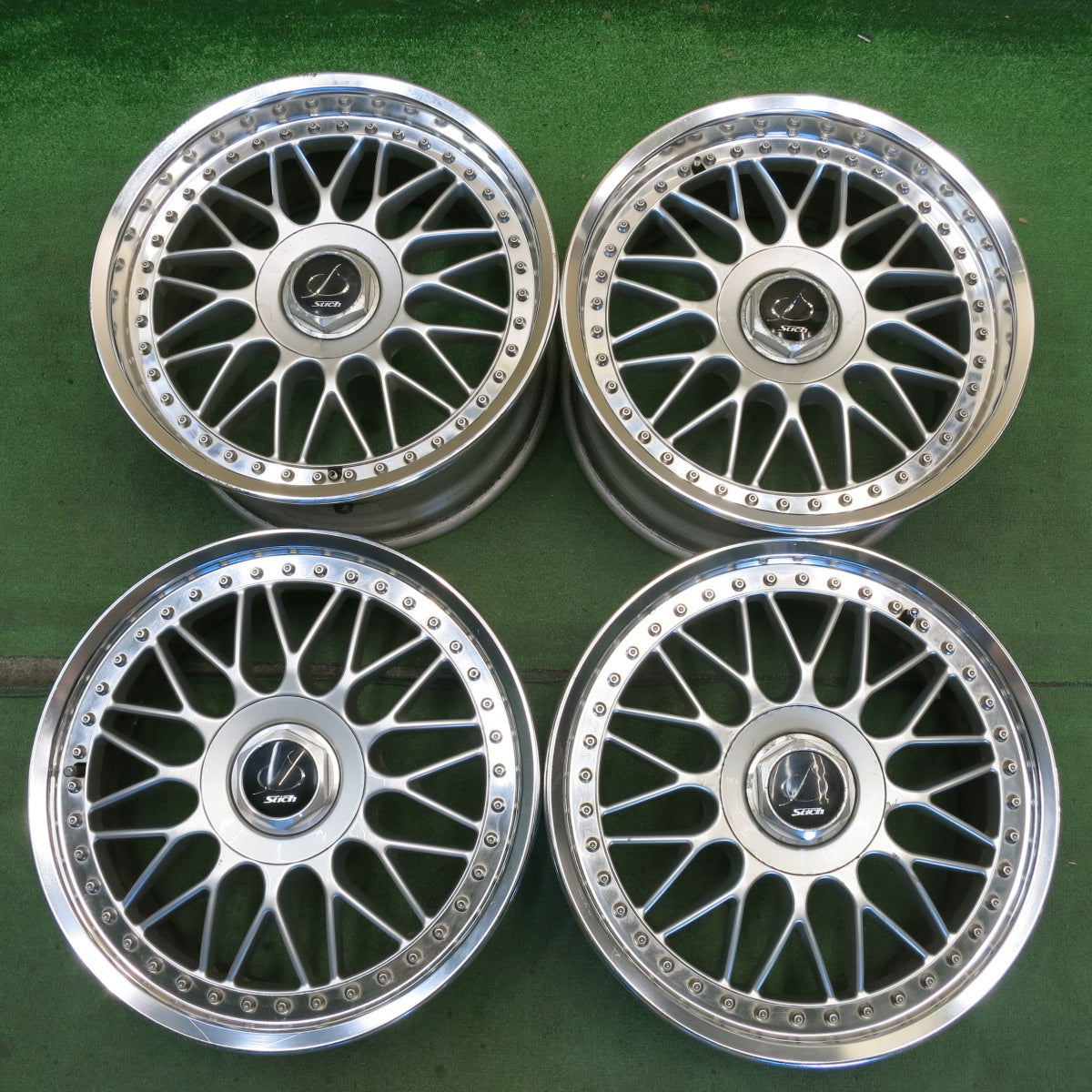 希少 4本価格◎Stich MR シュティッヒ メッシュ ホイール 17インチ 17×7J 17×8J PCD114.3/4H 5H マルチ◎6070901HAホ