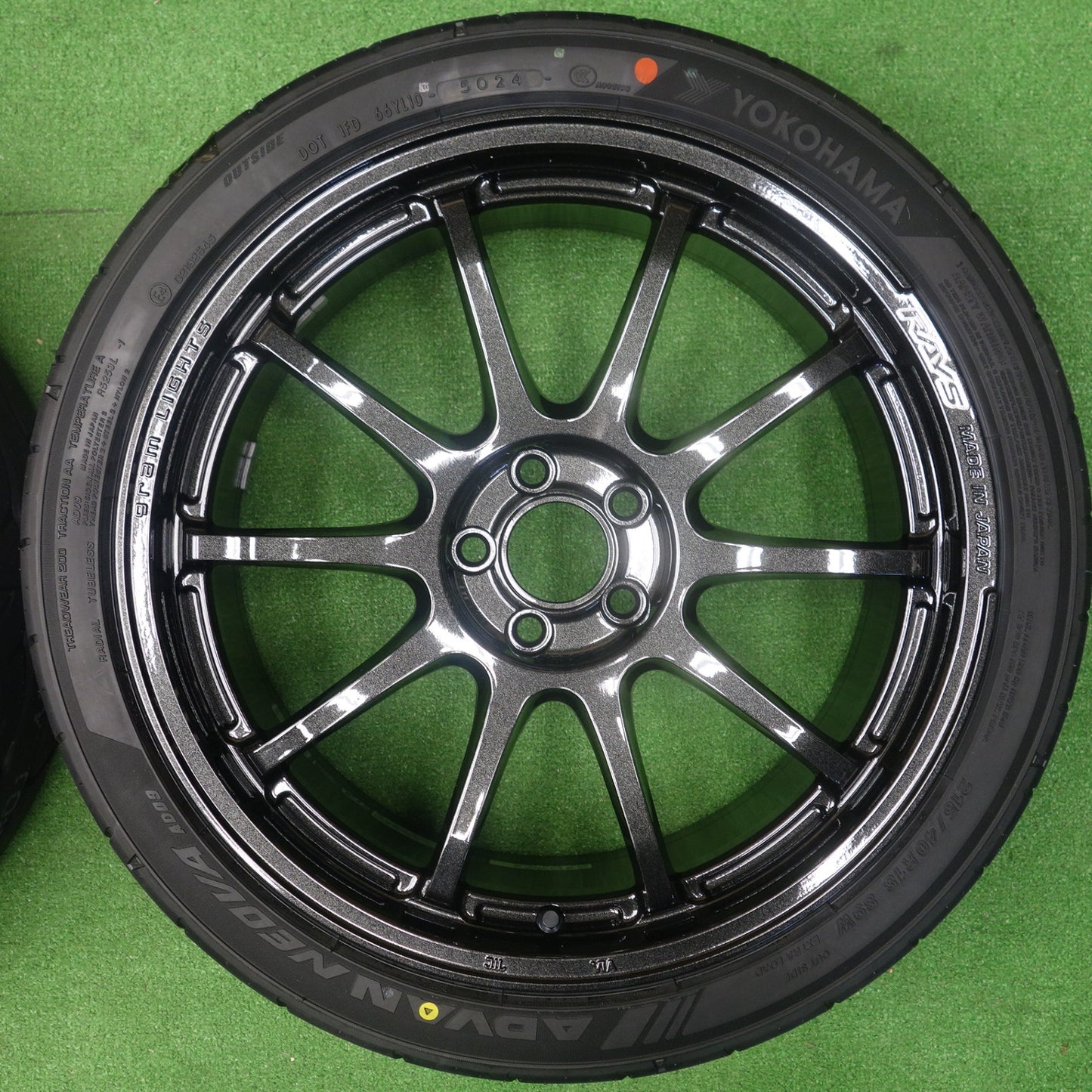 未使用！24年★86 BRZ 等 RAYS 57NR gram LIGHTS 215/40R18 ヨコハマ アドバン NEOVA AD09 レイズ グラムライツ 18インチ PCD100/5H★6052804KTノ
