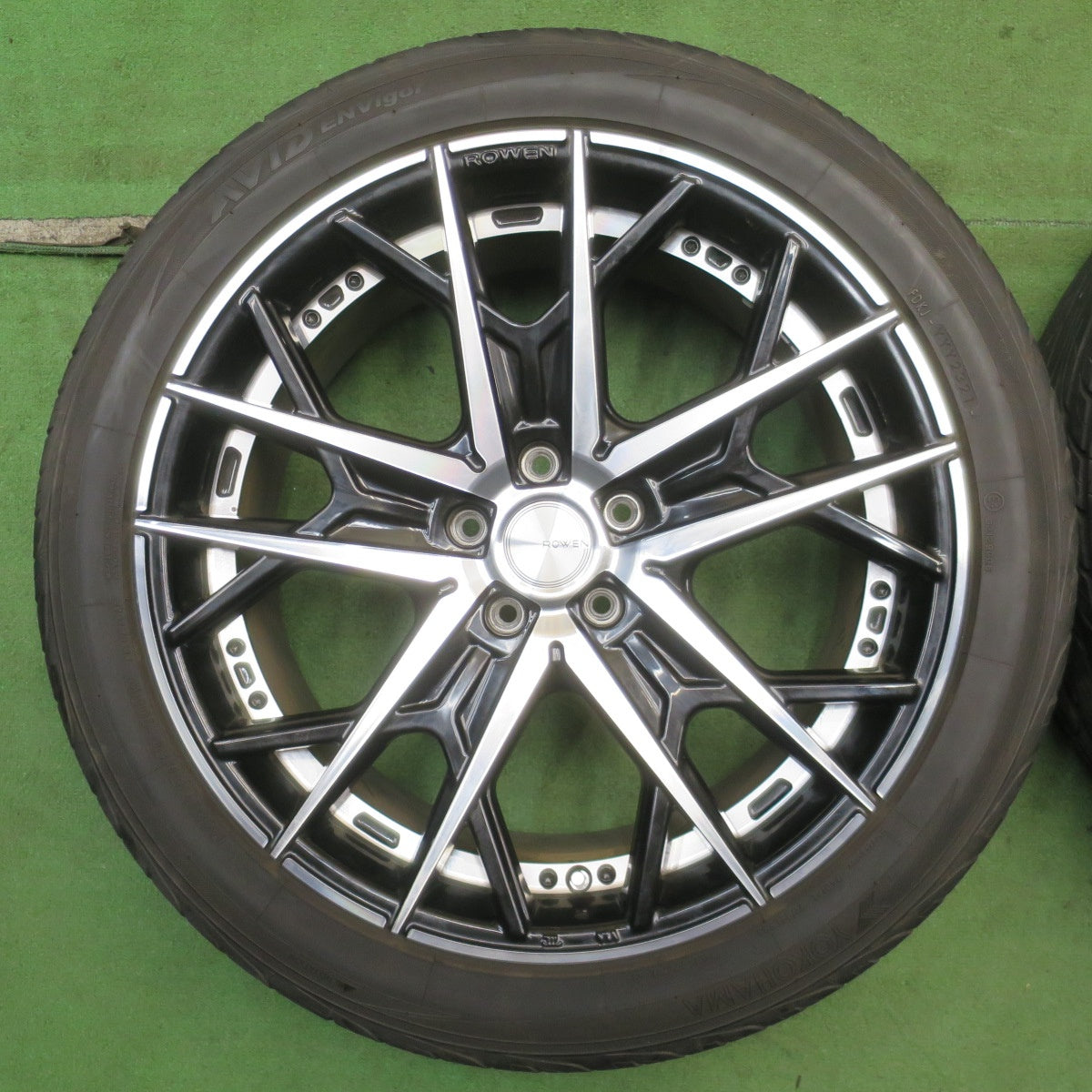 バリ溝！キレイ！9.5分◎ROWEN Flamme RRS001 245/45R20 ヨコハマ AVID ENVigor ロエン フレイム 20インチ PCD114.3/5H◎6063003NJノ