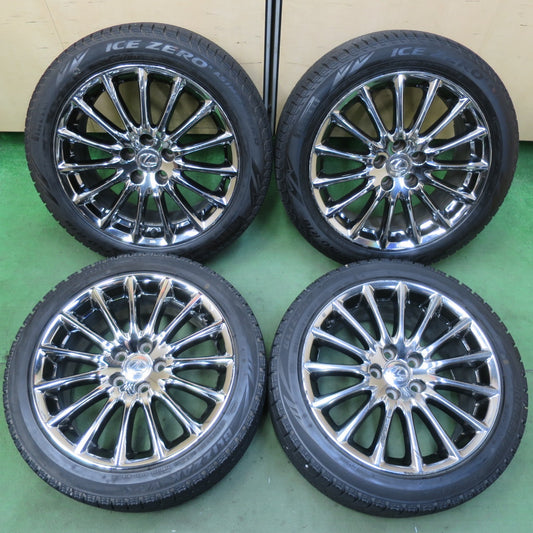 バリ溝！22年！8.5分★レクサス IS 純正 OP 225/50R18 255/40R18 スタッドレス ピレリ アイスゼロ アシンメトリコ ブリヂストン ブリザック VRX 18インチ PCD114.3/5H★5093008イス