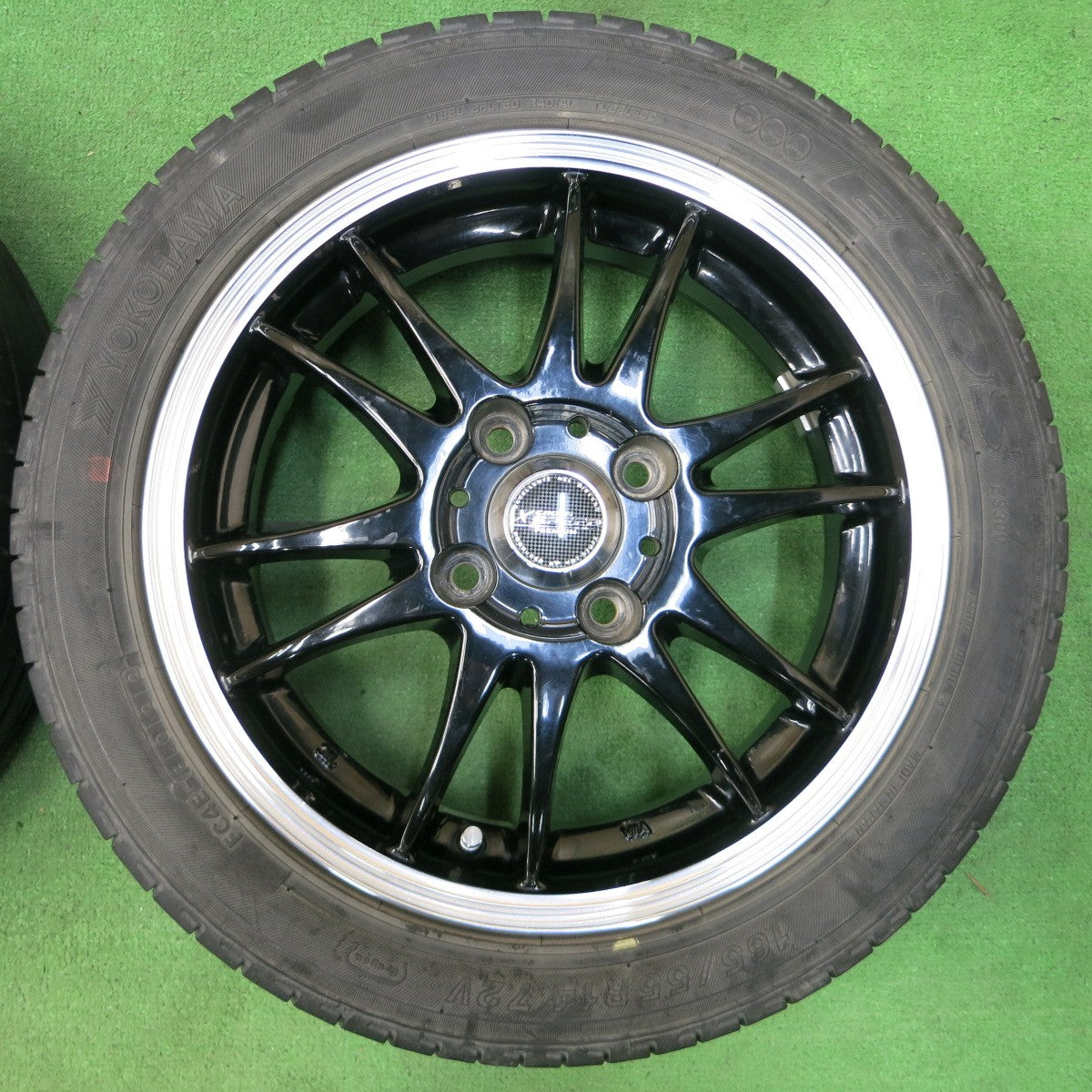 *送料無料* 4本価格★X CROSS SPEED 165/55R14 ヨコハマ DNA エコス ES300 クロススピード 14インチ PCD100/4H★4052009イノ