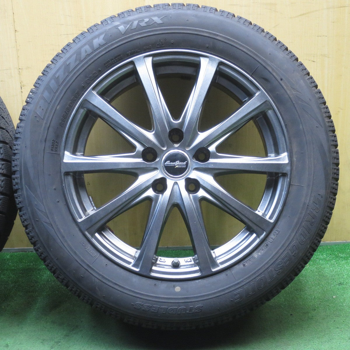 キレイ★スタッドレス 215/60R17 ブリヂストン ブリザック VRX EuroSpeed MANARAY SPORT 17インチ ユーロスピード PCD114.3/5H★5081101NJス