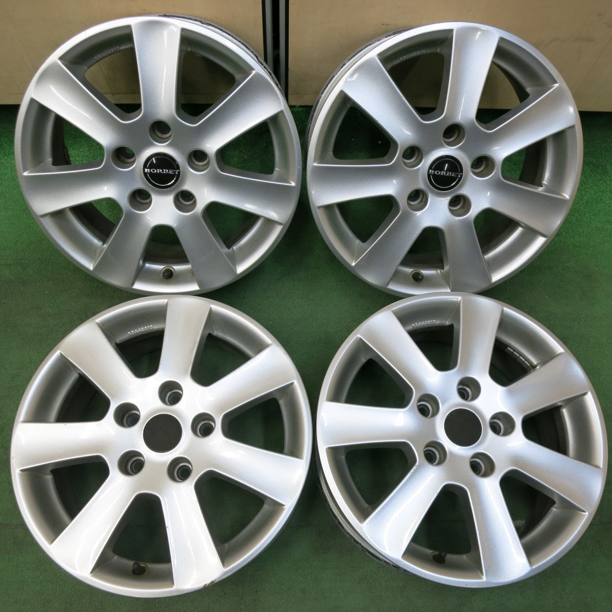 [送料無料] 4本価格★BMW 等 BORBET ホイール 16インチ 16×7J ボルベット PCD120/5H★5012209SYホ