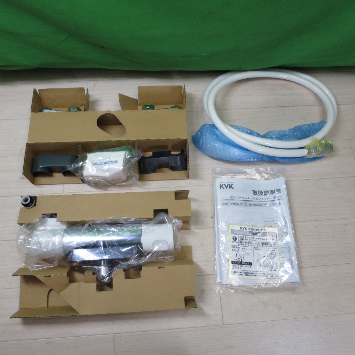 [送料無料] 未使用☆KVK 壁付 サーモスタット 式 シャワー ワンストップ シャワー 付 FTB100KPF 浴室 水栓 蛇口☆