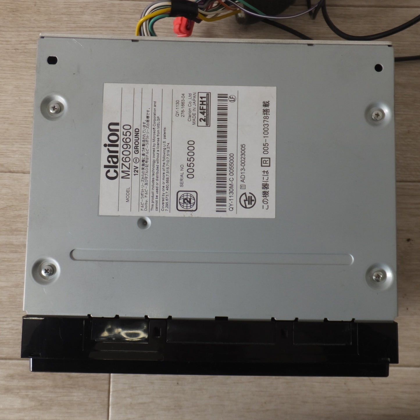 [送料無料] 現状品★クラリオン製 マツダ 純正 メモリーナビゲーション MZ609650 GCX515 セキュリティロック[29]★