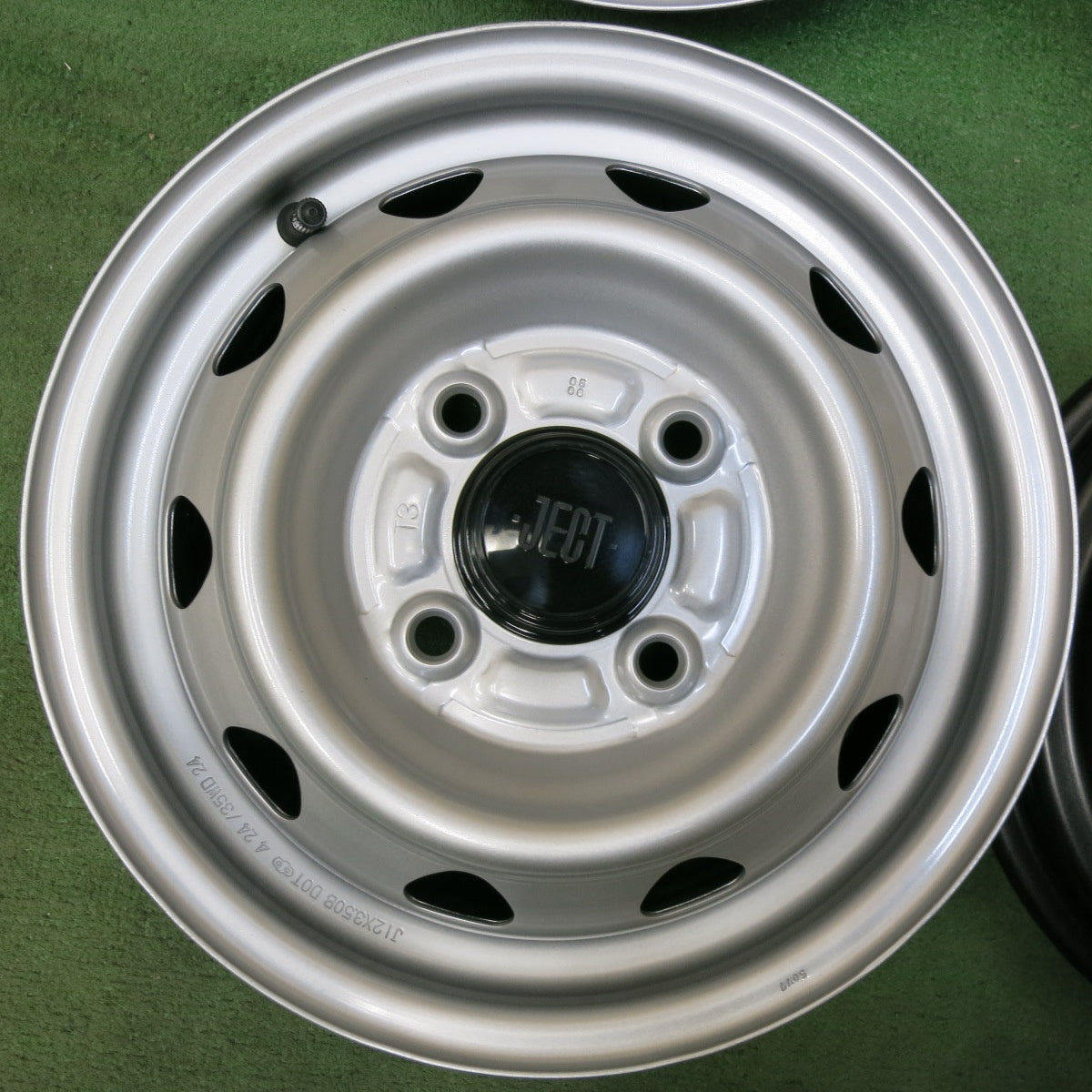送料無料] 未使用☆JECT スチール ホイール 12インチ 12×3.50B PCD100