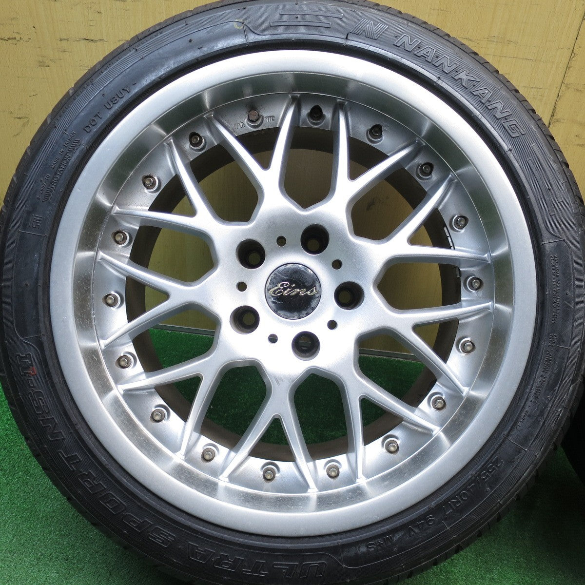 [送料無料] バリ溝！9.5分★RAYS VESTA EINS KAHN3 235/45R17 ナンカン ウルトラスポーツ NS-2 レイズ 17インチ PCD114.3/5H★5031104Hノ