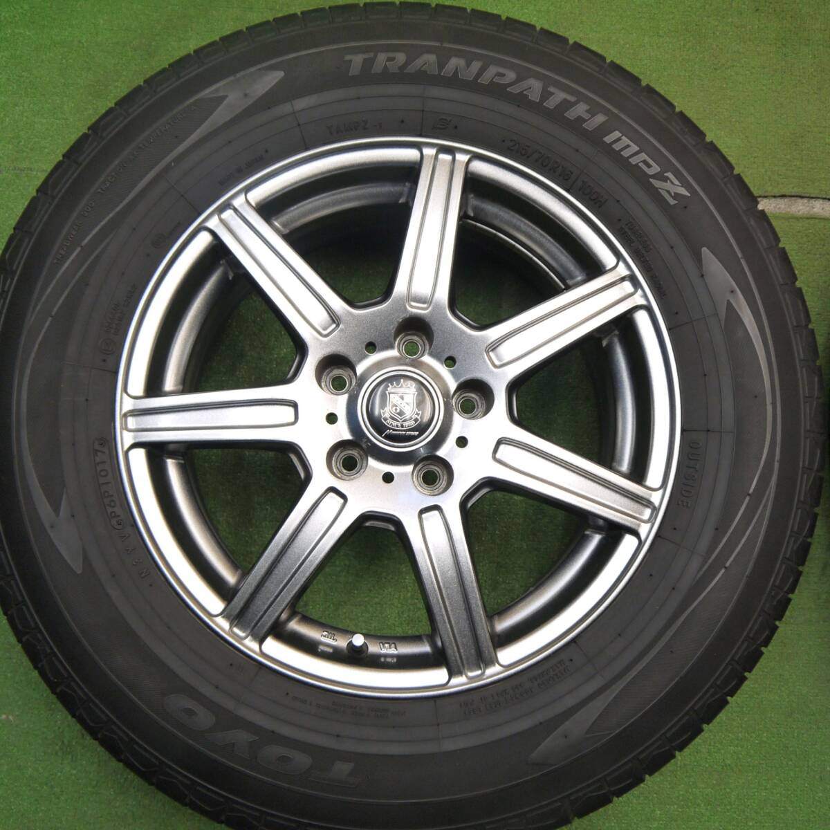 キレイ★215/70R16 トーヨー トランパス MPZ MANARAY SPORT マナレイ スポーツ 16インチ PCD114.3/5H★5040410Hノ
