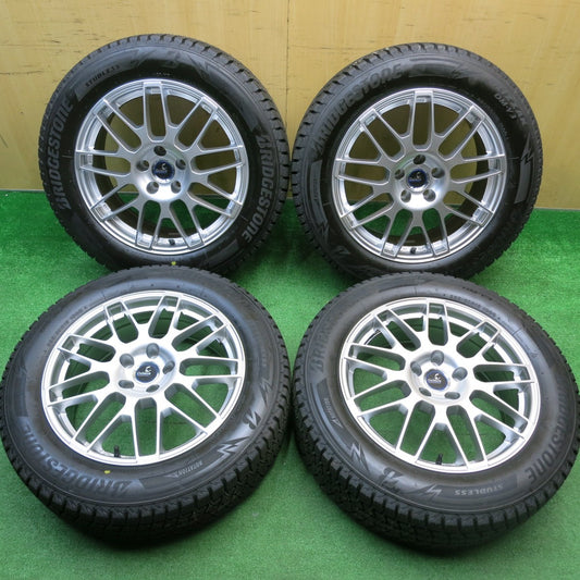 ほぼ未使用！センサー付！23年！キレイ★レクサス NX 225/60R18 スタッドレス ブリヂストン ブリザック DM-V3 Delmore デルモア 18インチ PCD114.3/5H★5111303HAス