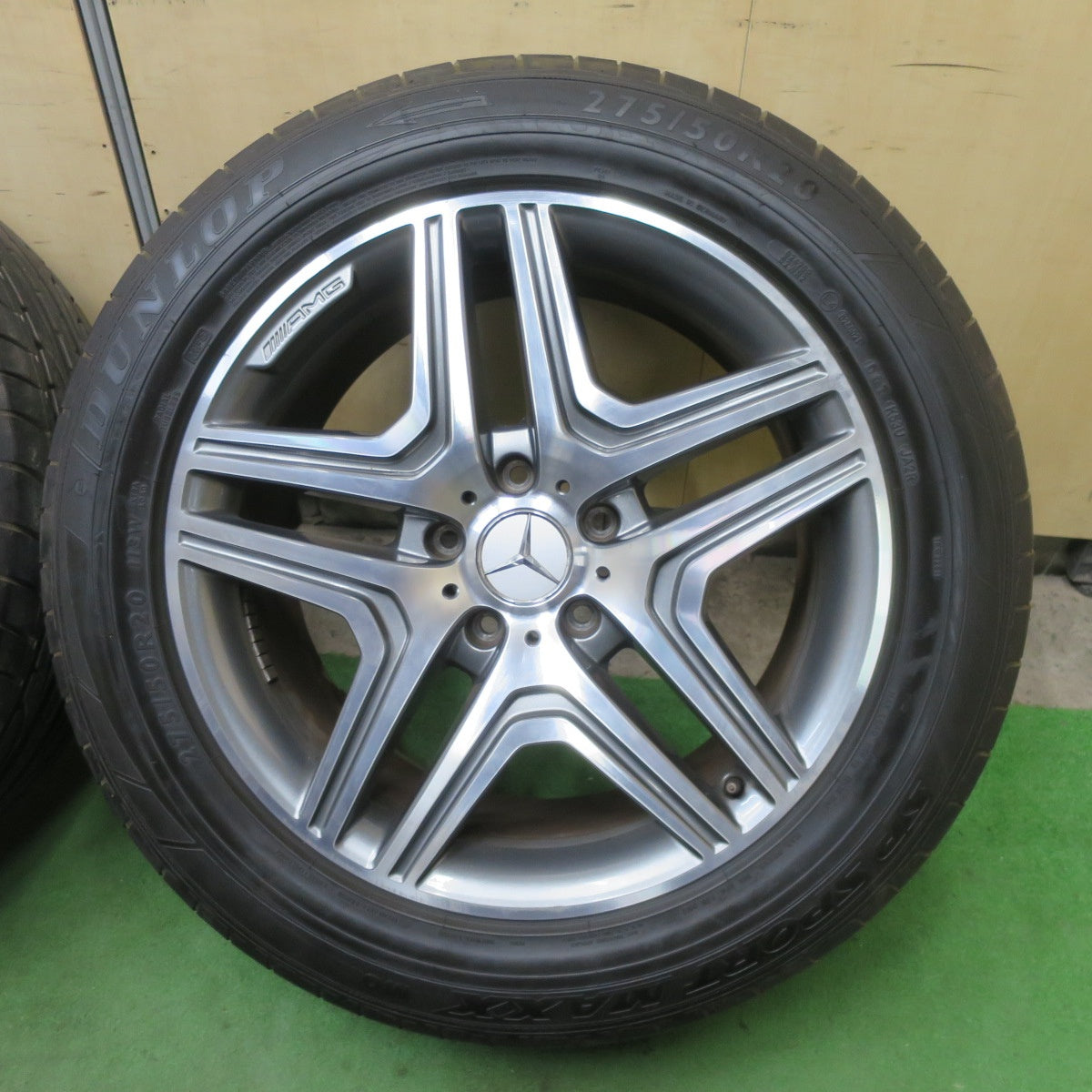 バリ溝！キレイ！8.5分★ベンツ Gクラス W463 G63 純正 AMG 275/50R20 ダンロップ SPスポーツマックス MO 20インチ PCD130/5H★6013003ナノ