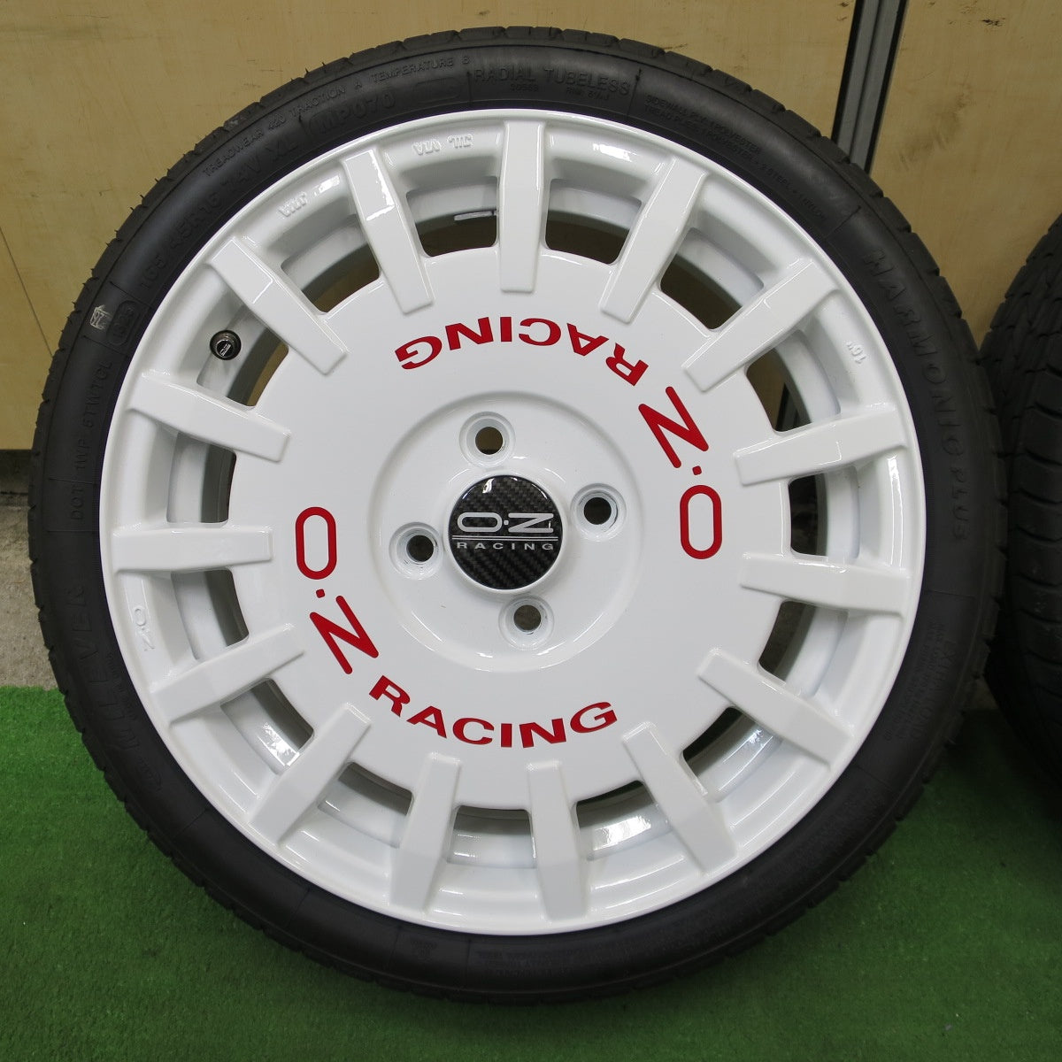 ほぼ未使用！25年！美品★O・Z RACING Rally Racing 165/45R16 ミレバー ハーモニック プラス OZ ラリー レーシング 16インチ PCD100/4H★6021601ナノ