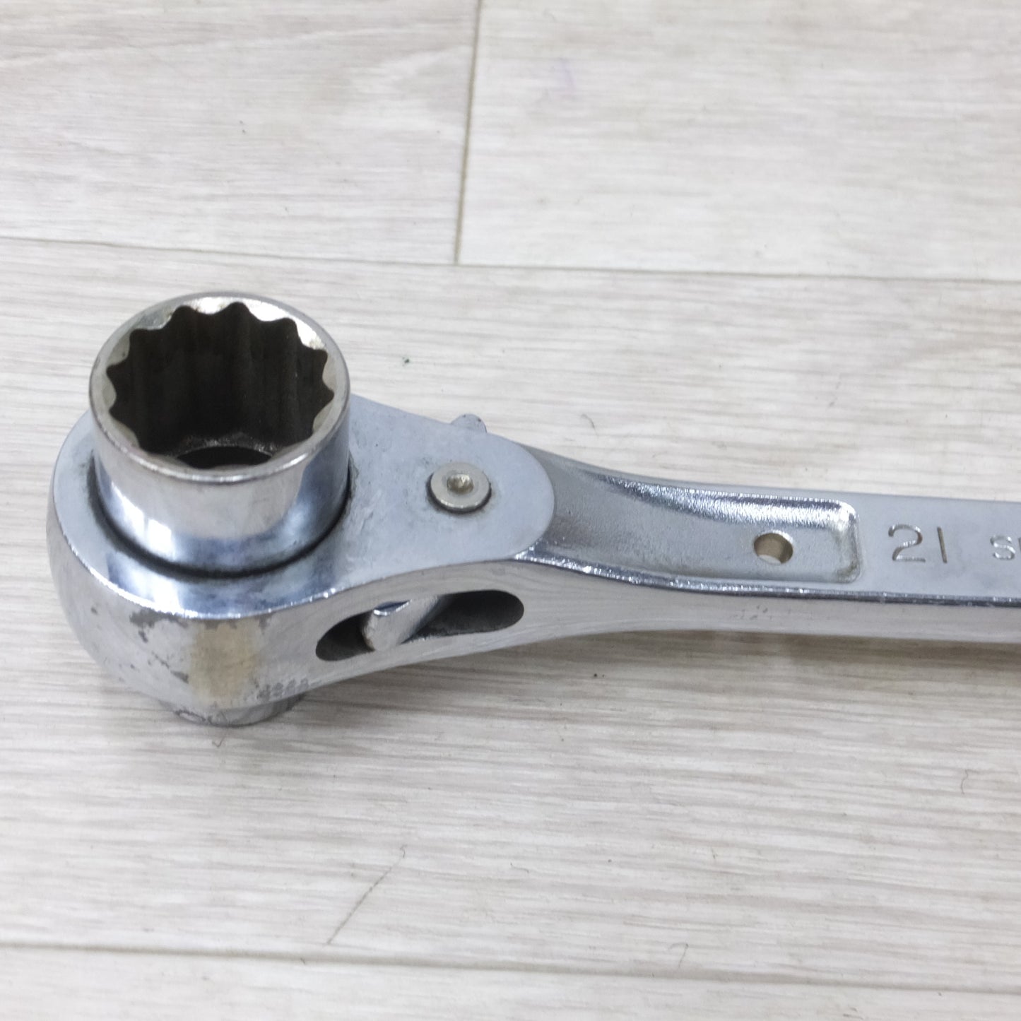 [送料無料] ◆TOP トップ工業 ステンレス ラチェット レンチ 17mm 21mm 12角 SRM17-21 工具◆