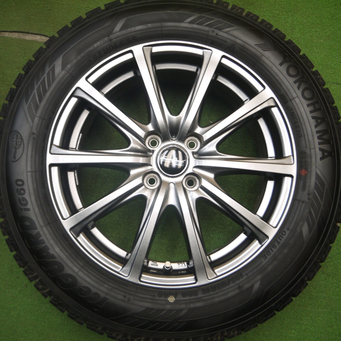 [送料無料] タイヤほぼ未使用！キレイ★スタッドレス 195/65R16 ヨコハマ アイスガード iG60 EuroSpeed MANARAY SPORT ユーロスピード 16インチ PCD100/4H★5022101Hス