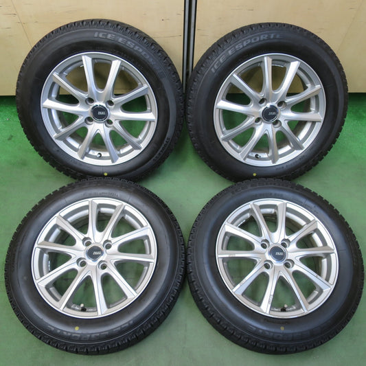 超バリ溝！24年！キレイ！ほぼ10分★スタッドレス 175/65R15 アイスエスポルテ PREO プレオ 15インチ PCD100/4H★5110812イス