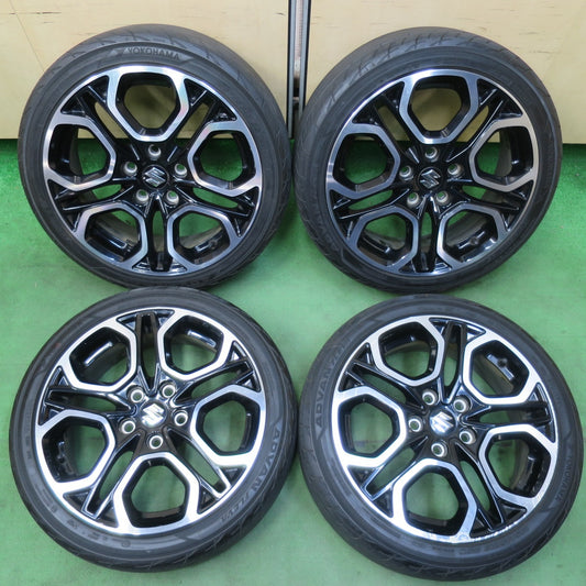 [送料無料] バリ溝！22年！8.5分★スズキ ZC33S スイフト スポーツ 純正 195/45R17 ヨコハマ アドバン FLEVA 17インチ PCD114.3/5H★5031805イノ
