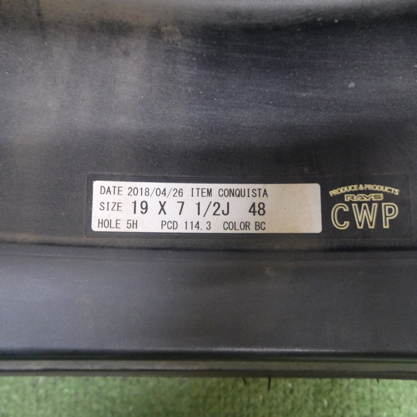 *送料無料* 4本！20年★RAYS VERSUS CONQUISTA 215/35R19 トライアングル SPORTEX TSH11 レイズ ベルサス コンキスタ PCD114.3/5H★4032509Hノ
